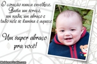 O abraço ilumina e aquece o coração