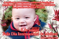 A mulher é inspirada e perspicaz