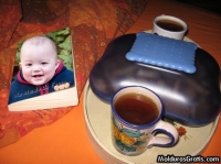 Livro e café da manhã